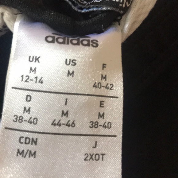 Adidas black three stripe track pants - Picture 4 of 4